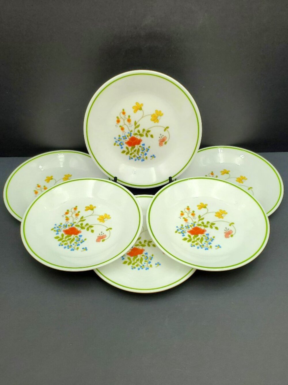 Corelle Wildflower Dessert Appetizer Plates Corning Spring Bouquet Bread Plates